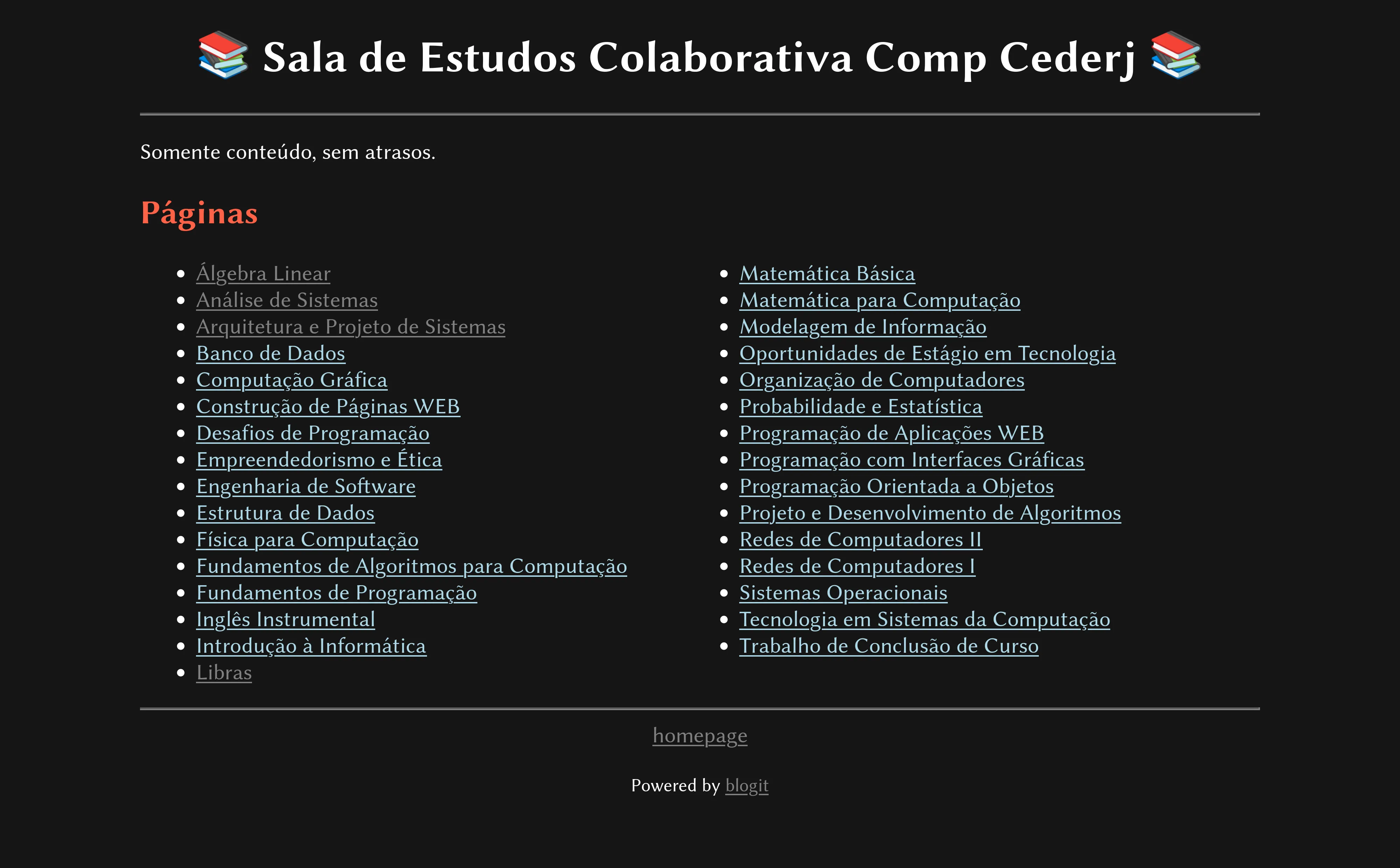 Sala de Estudos